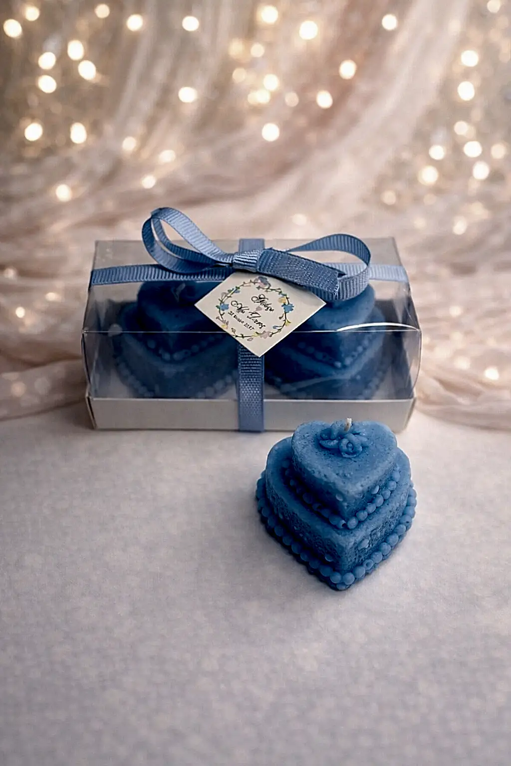 Düğün Mum Pastası İkili Set 