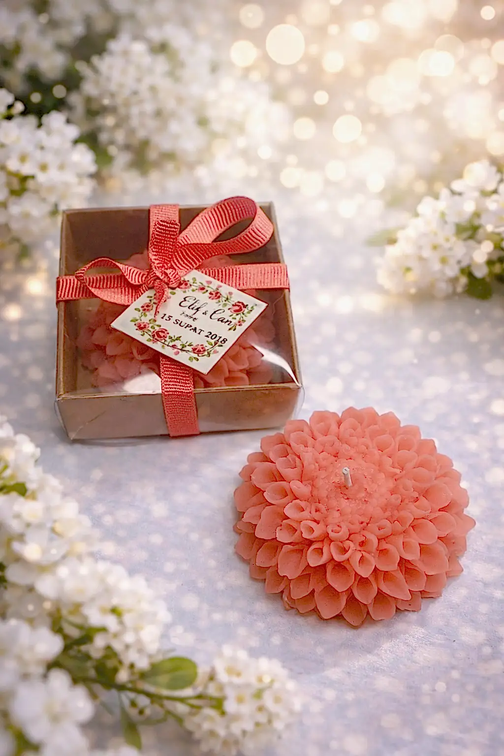 Yıldız Çiçeği Mum