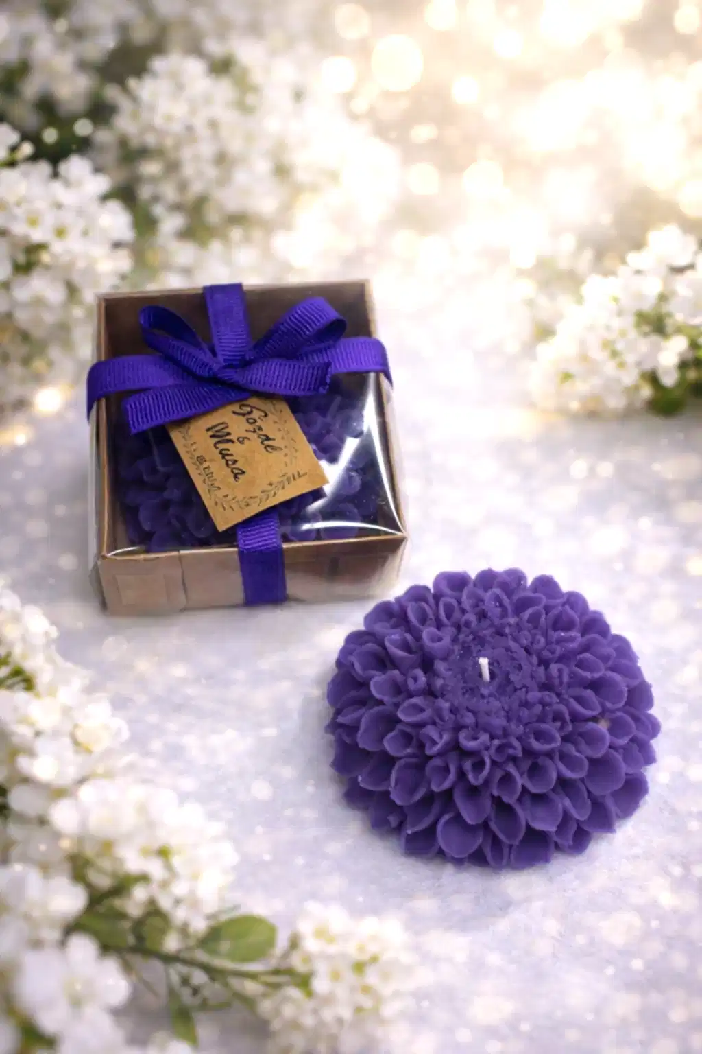 Yıldız Çiçeği Mum