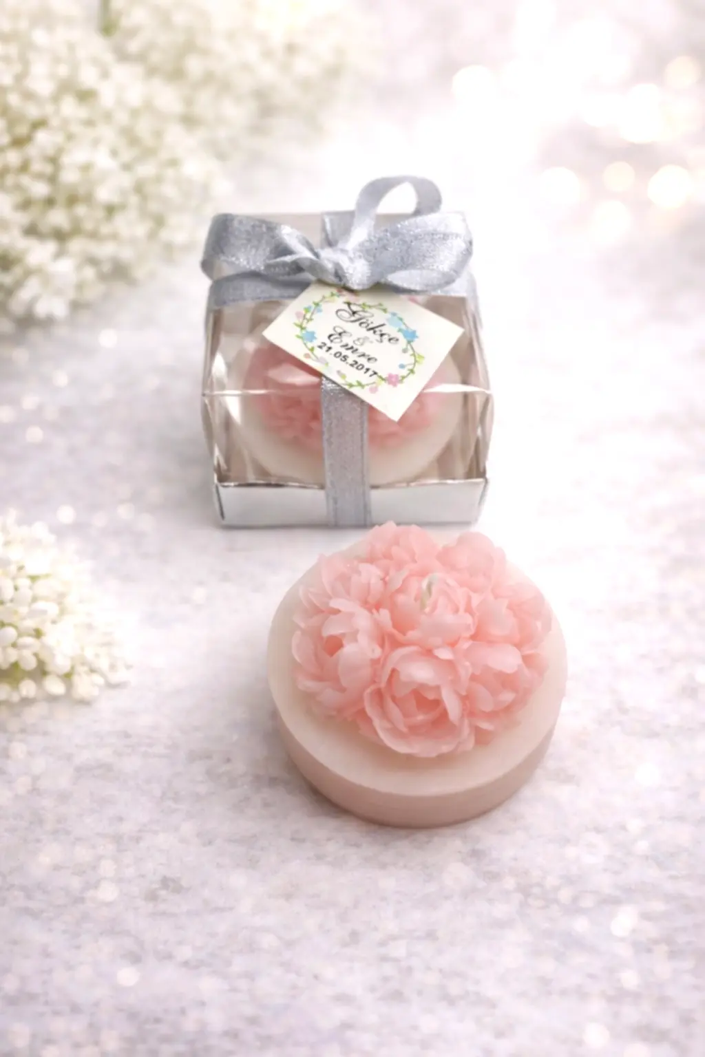 Saksıda Güller Mum 