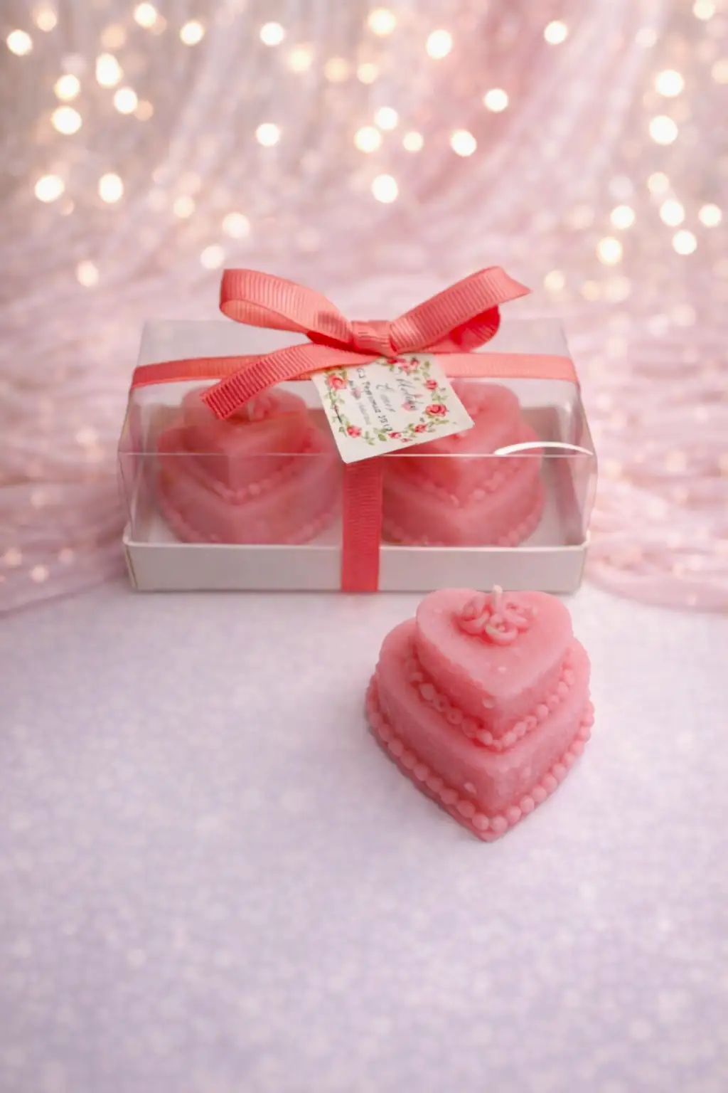 Düğün Mum Pastası İkili Set 