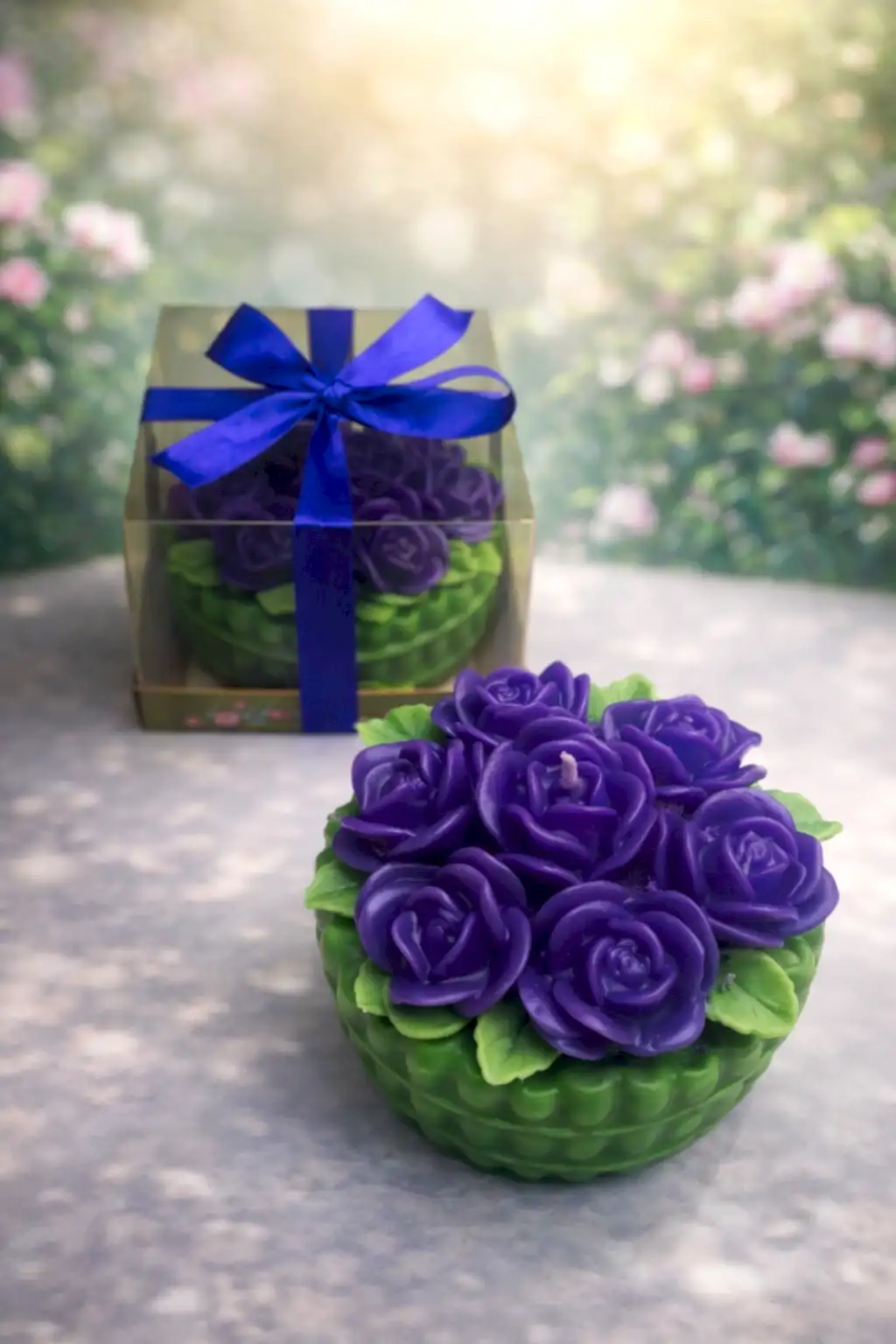 Gül Aranjman Dekoratif Mum 