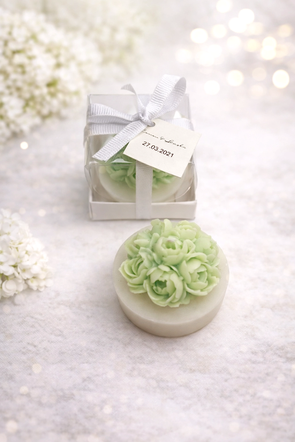 Saksıda Güller Mum 