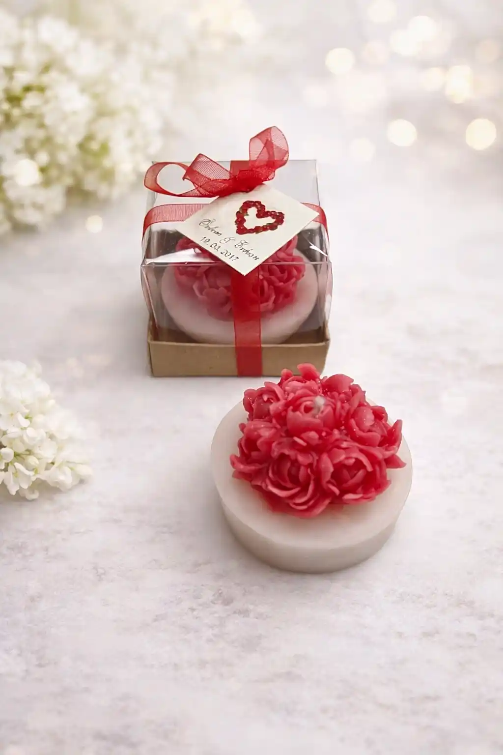 Saksıda Güller Mum 