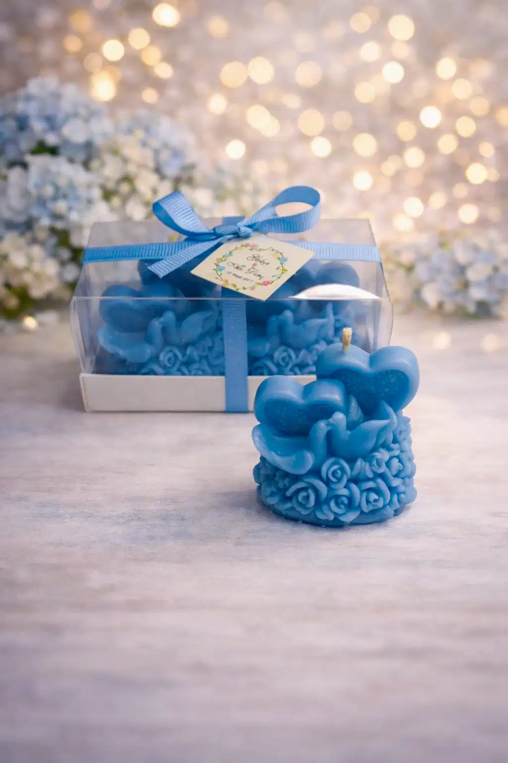 Sevgi Mum Güvercinleri İkili Set 