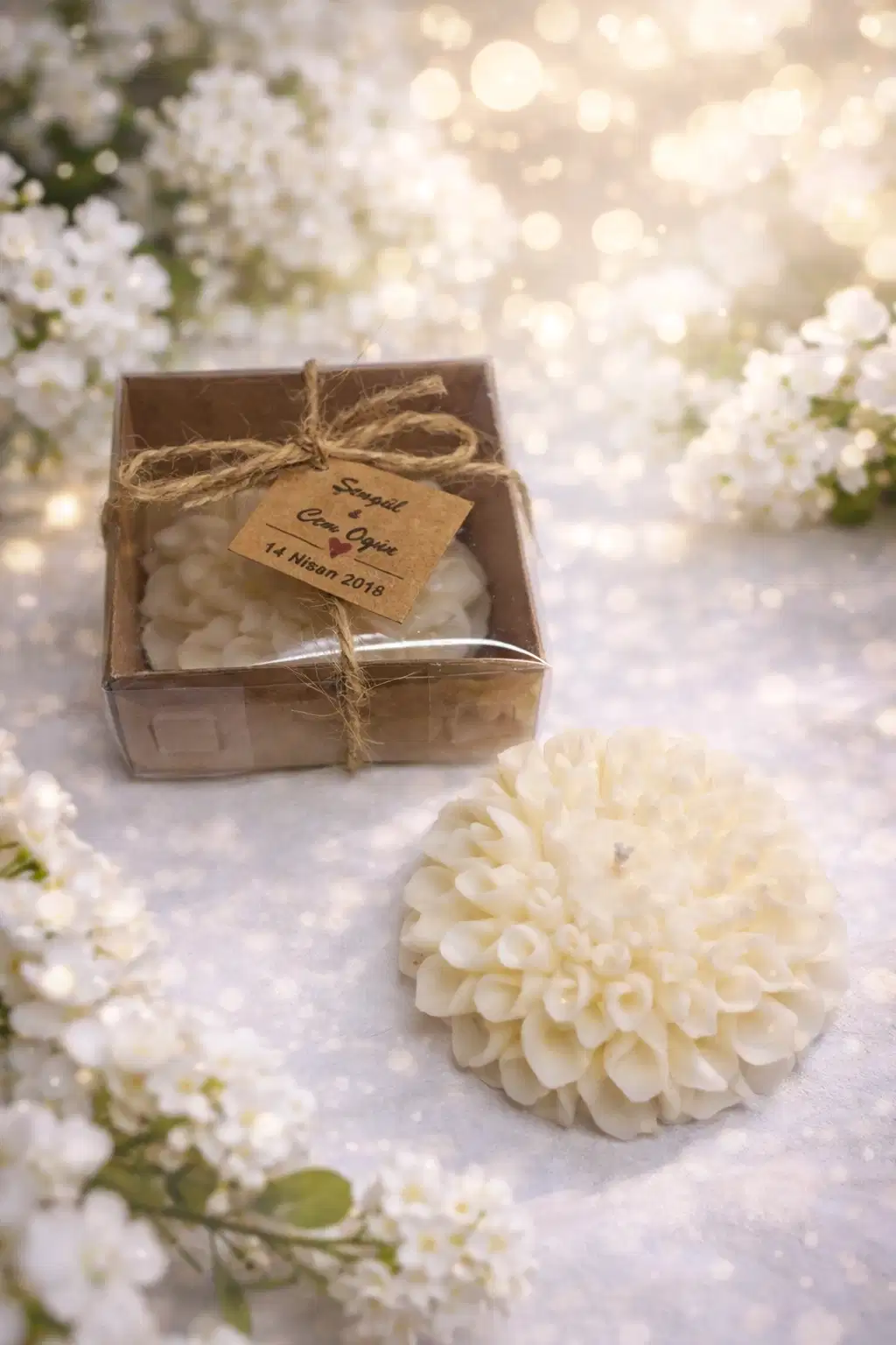 Yıldız Çiçeği Mum