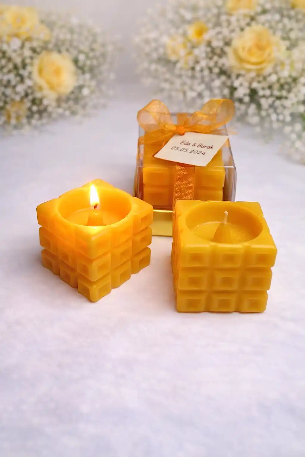 Dekoratif Küp Mum