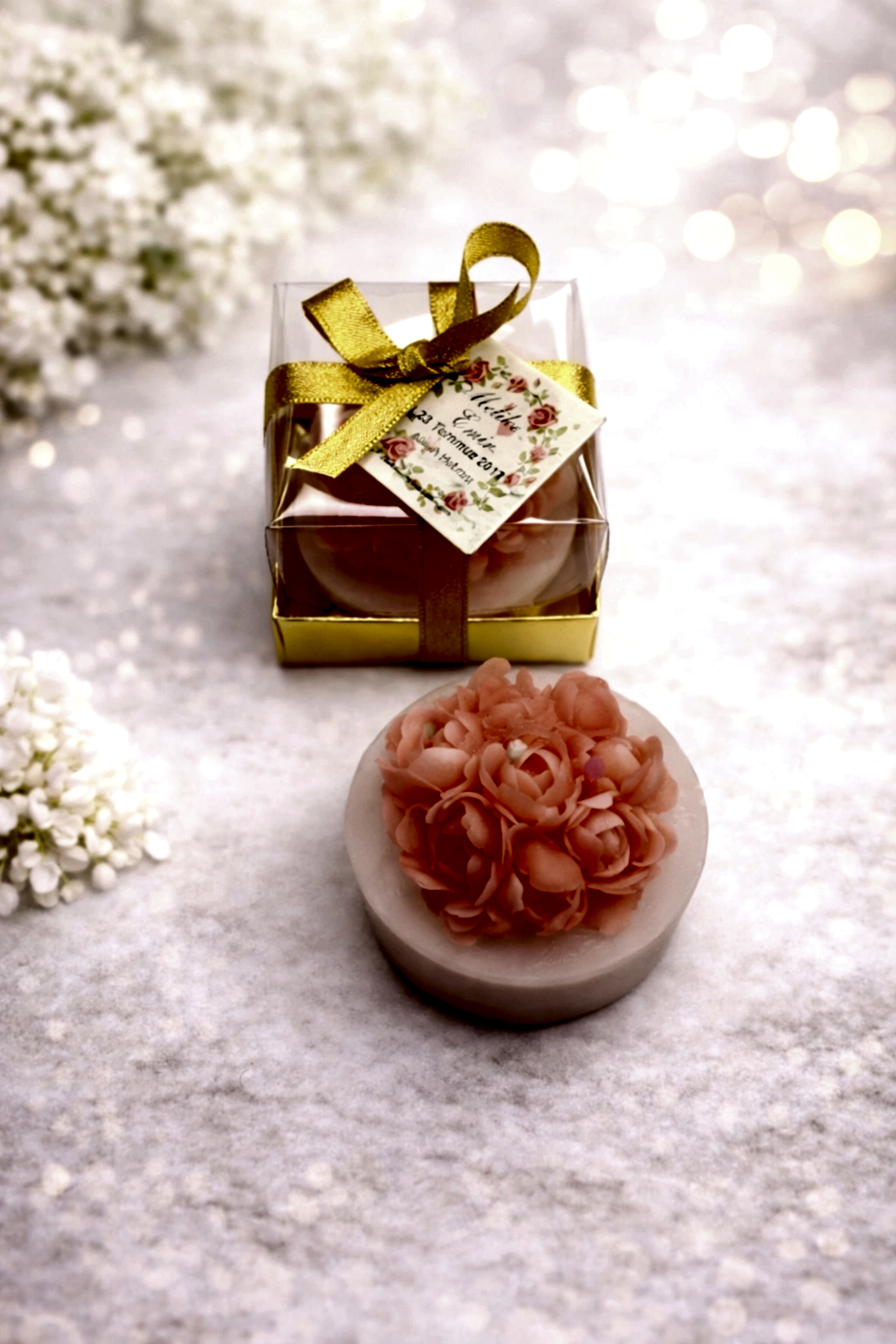 Saksıda Güller Mum 