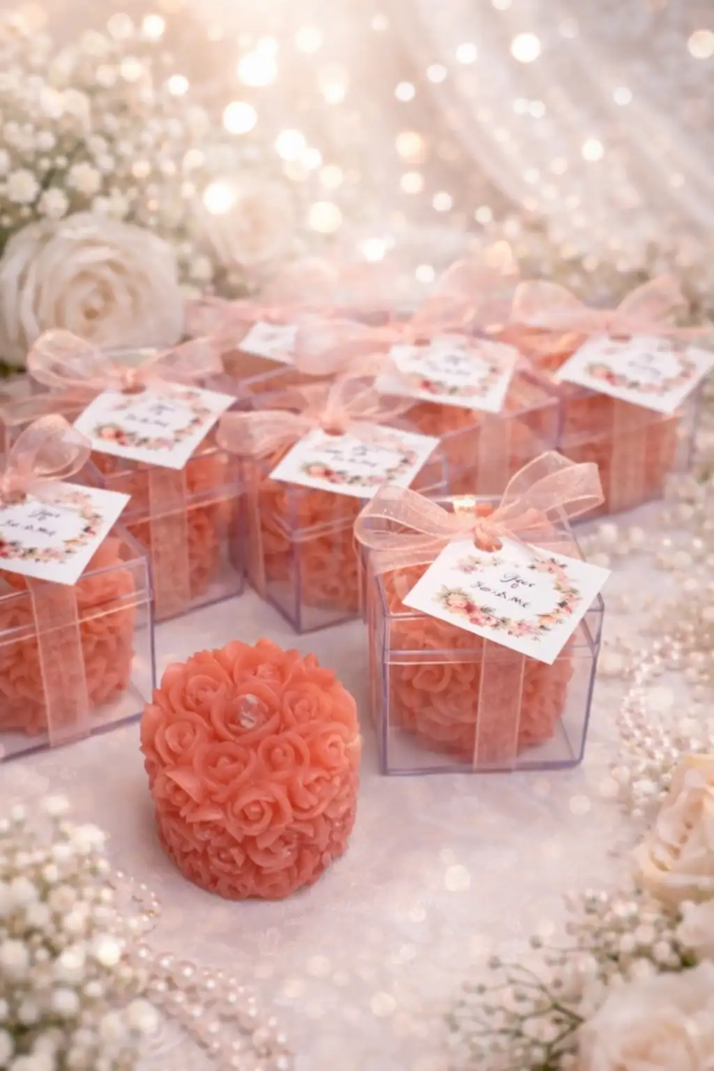 Mika Kutu Rulo Gül Mum