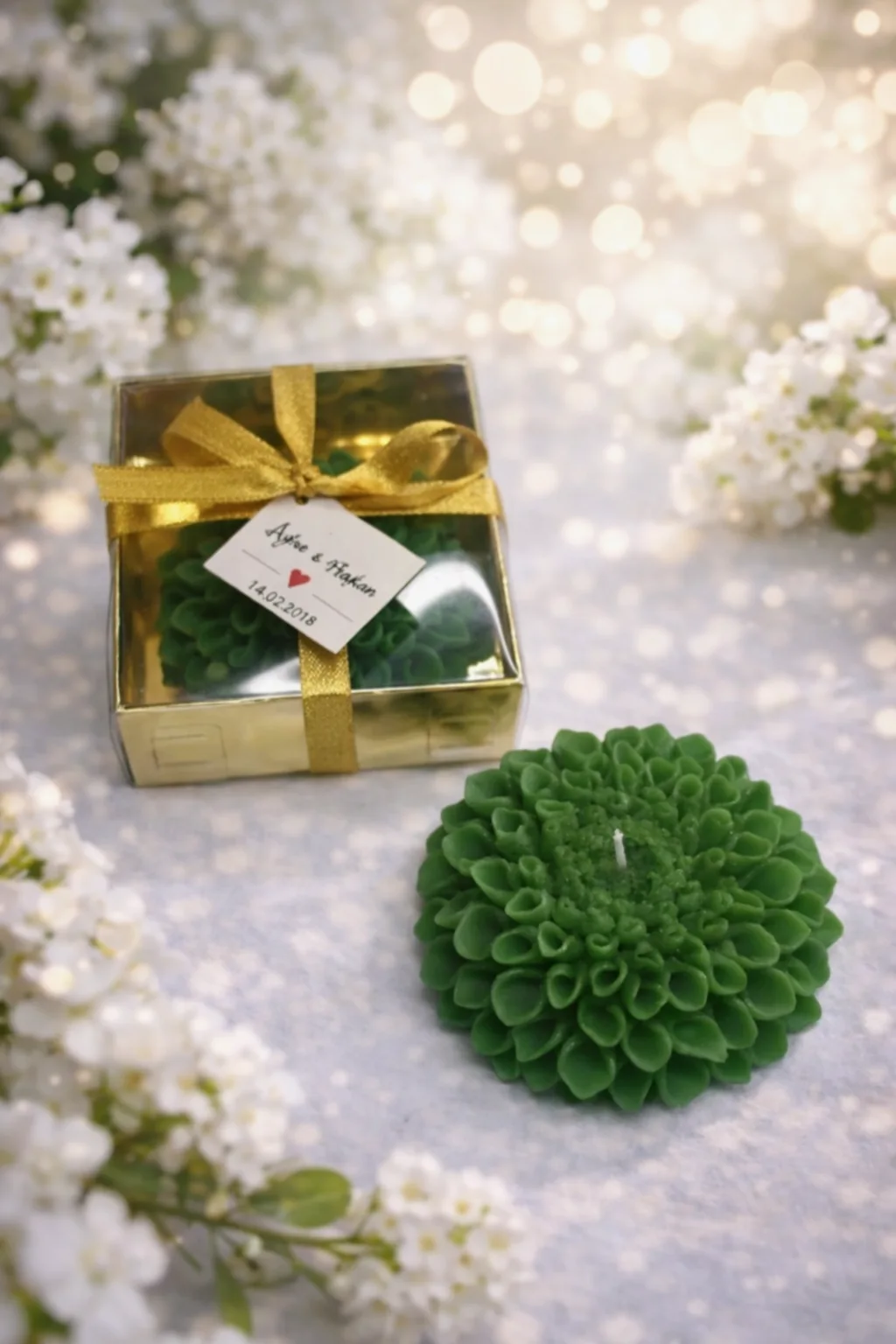 Yıldız Çiçeği Mum