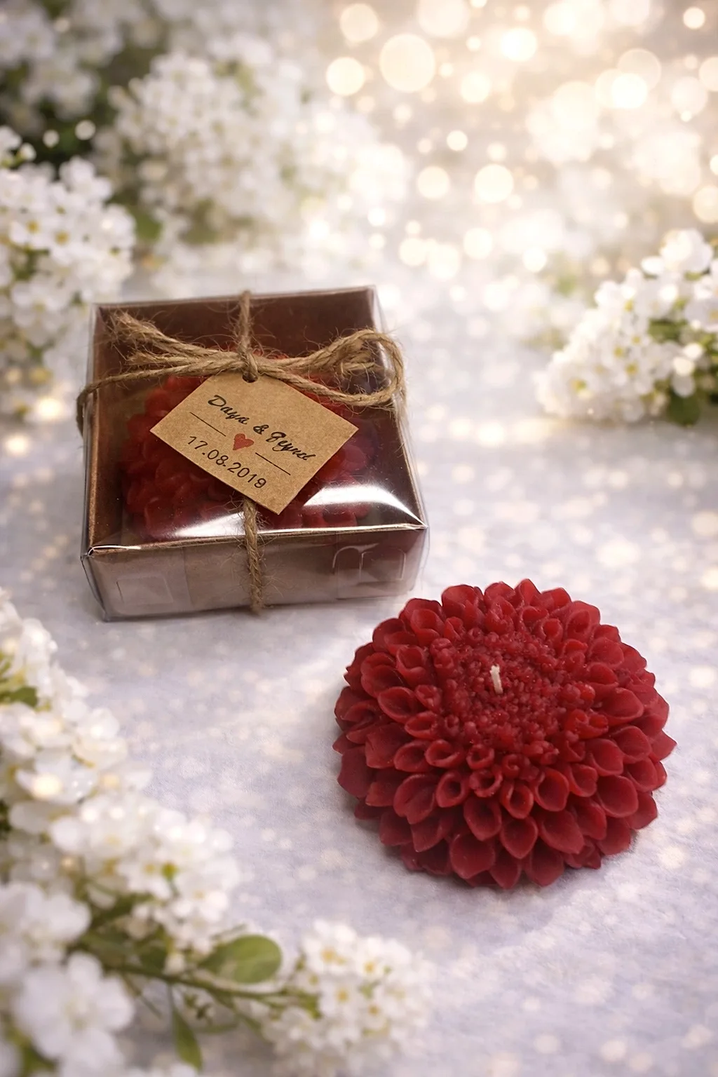 Yıldız Çiçeği Mum