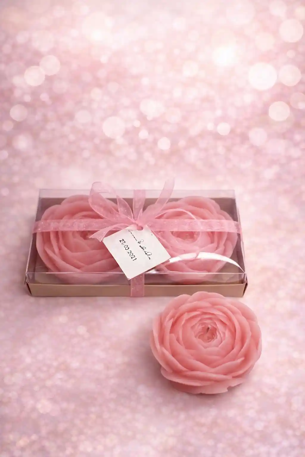 Eren Gül Mum İkili Set 