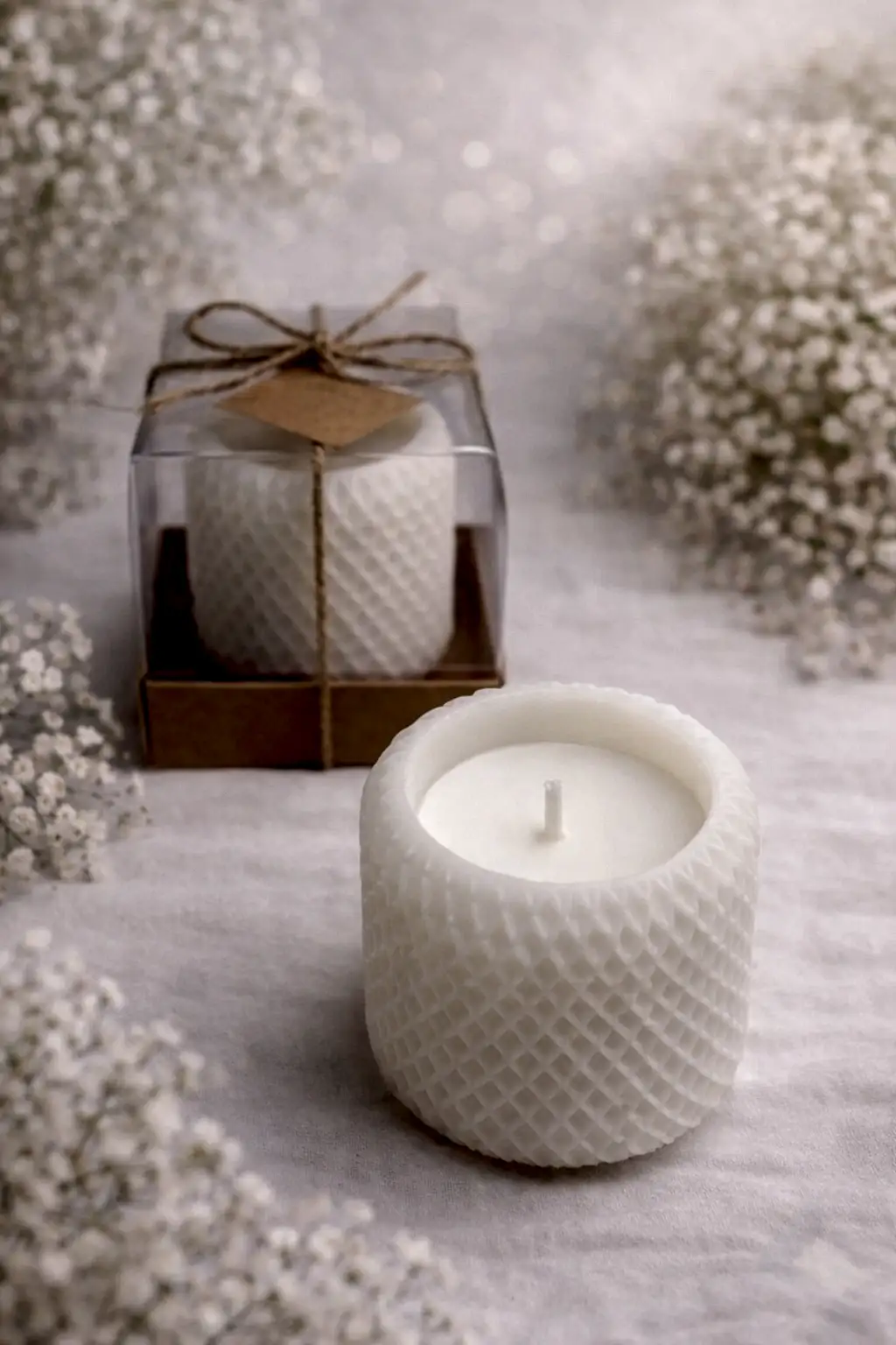 Geometrik Silindir Mum 