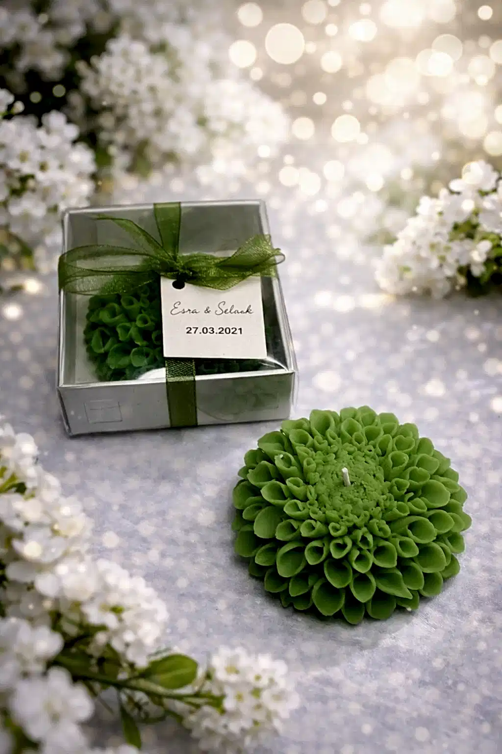 Yıldız Çiçeği Mum