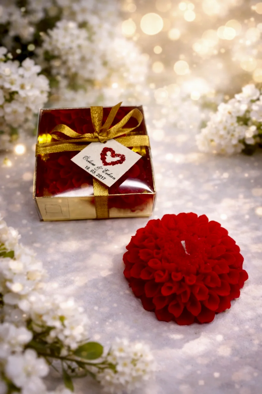 Yıldız Çiçeği Mum