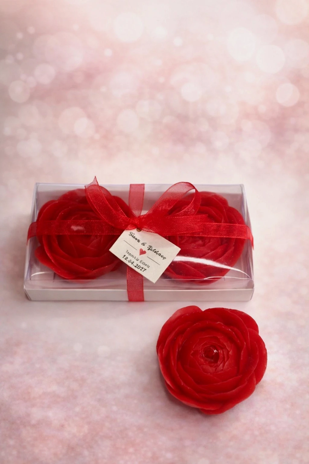 Eren Gül Mum İkili Set 