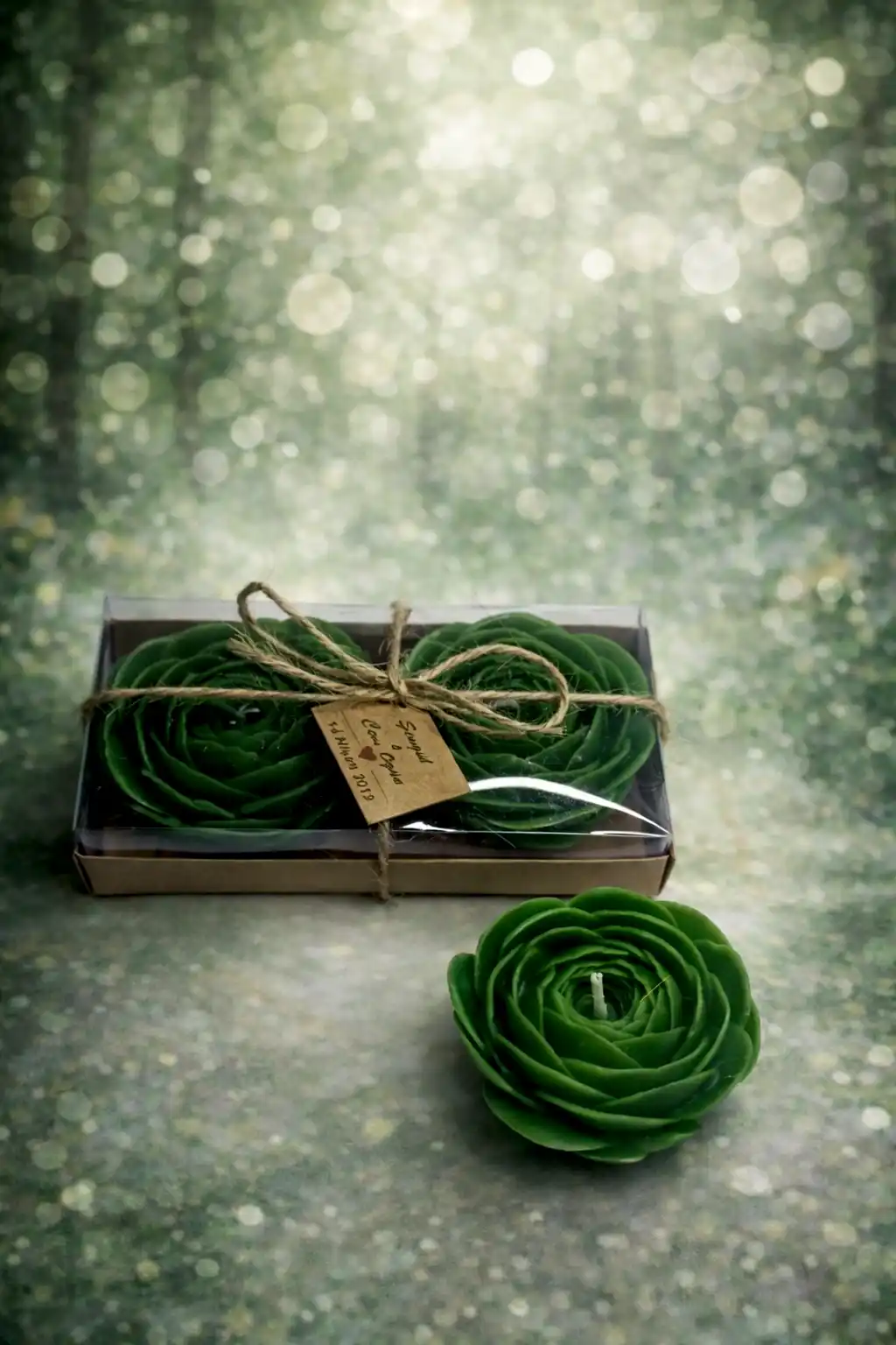 Eren Gül Mum İkili Set 