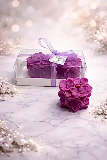 Ortanca Mum Model 2’li Set | Nikah-Nişan Hediyesi