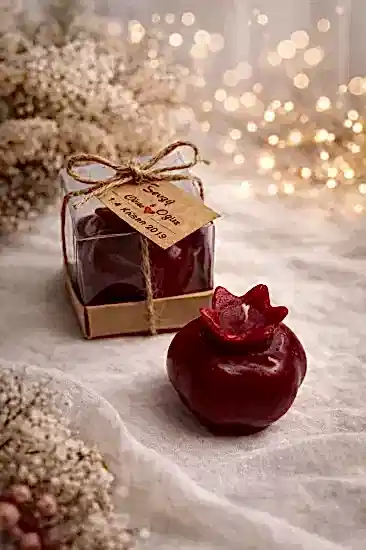 Nar Mum Bordo Nikah Şekeri | Nikah, Kına Hediyelik