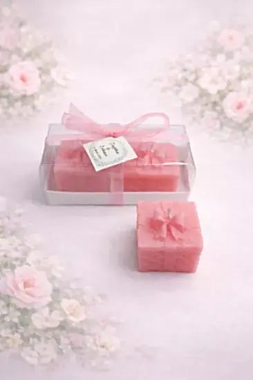 Hediye Mum Kutusu Model 2 İkili Set | Nikah Nişan 