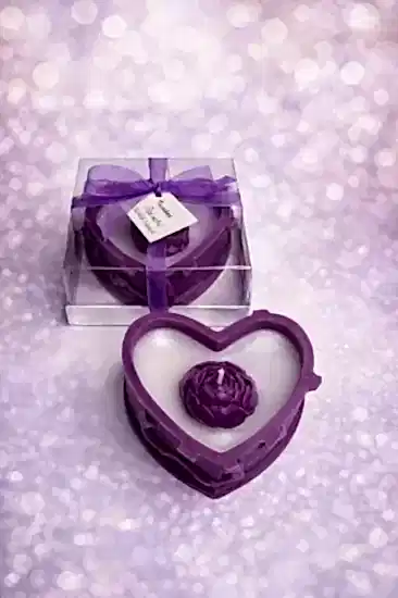 Kutu Şakayık Mum | Nikah Şekeri ve Dekoratif Mum