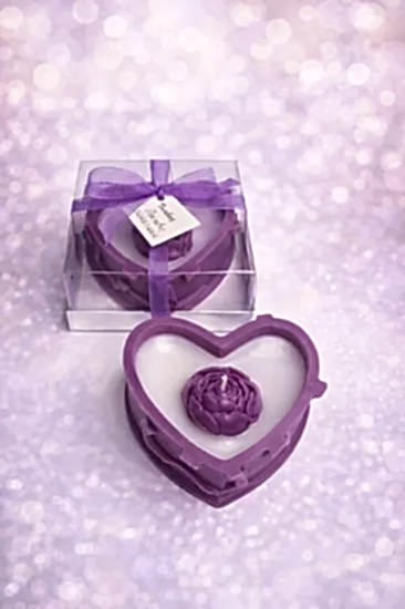 Kutu Şakayık Mum | Nikah Şekeri ve Dekoratif Mum