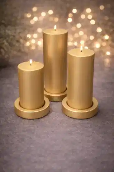 Büyük Silindir Mumlar | Dekoratif Organizasyon Mum
