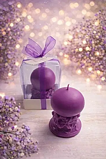 İnci Mum Top Gala |  Nikah Şekeri Mum