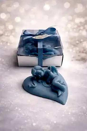 Uyuyan Melek Dekoratif Mum | Baby Shower Hediyelik