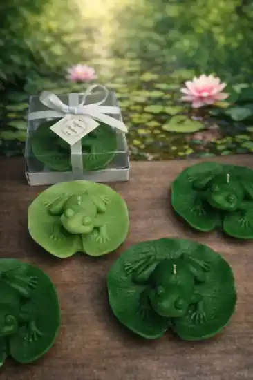 Kurbağa Mum | Bebek Hediyesi ve Esprili Hediyelik