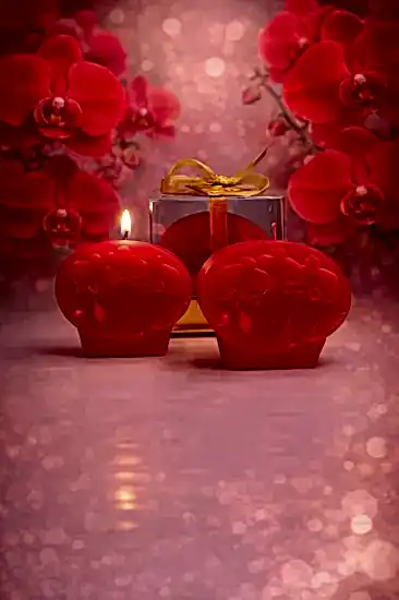 Orkide Mum Nikah Şekeri | Mum Nikah Şekeri