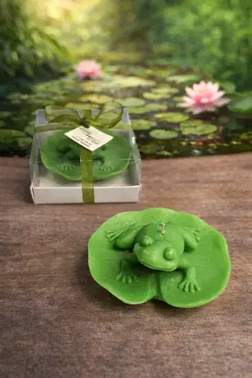 Kurbağa Mum | Bebek Hediyesi ve Esprili Hediyelik