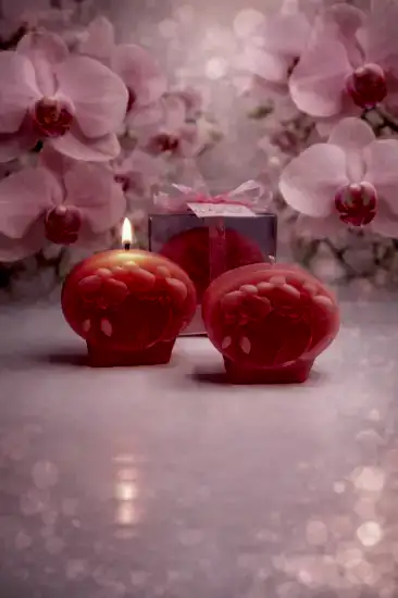 Orkide Mum Nikah Şekeri | Mum Nikah Şekeri