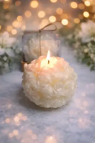 Lilyum Dekoratif Mum | Şık Ev & Masa Dekoru