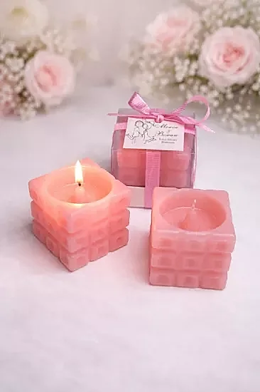 Dekoratif Küp Mum Nikah Şekeri | Mum Nikah Şekeri