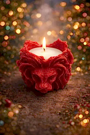 Aslan Mum Model 2 Dekoratif Mum | Özel Tasarım Mum