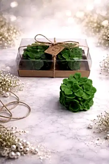 Ortanca Mum Model 2’li Set | Nikah-Nişan Hediyesi