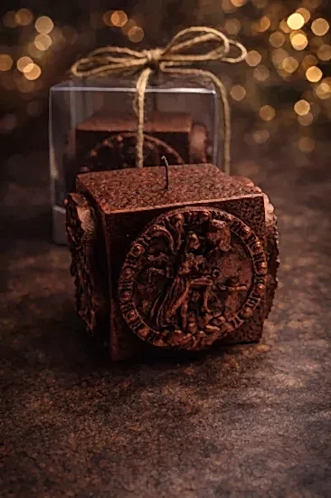 Kova Burcu Dekoratif Mum | Doğum Günü Hediyesi