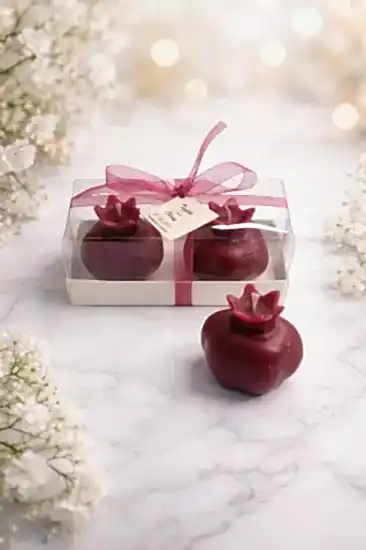 Nar Mum İkili Set | Nikah ve Nişan Hediyesi