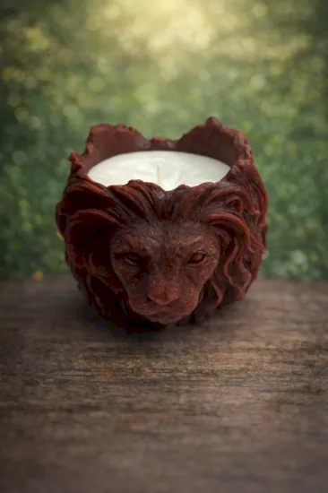 Aslan Mum Model 1 Dekoratif Mum |  Şık Tasarım