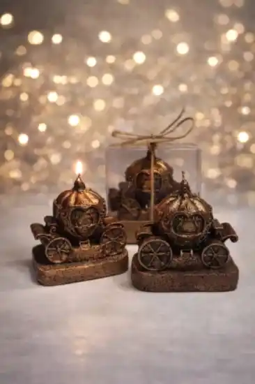 Sindirella Temalı Mum | Kişiye Özel Kutulu