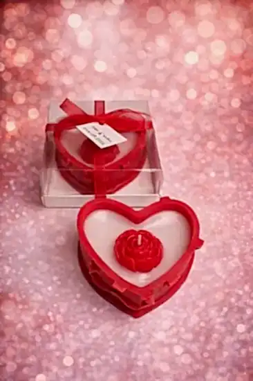 Kutu Şakayık Mum | Nikah Şekeri ve Dekoratif Mum