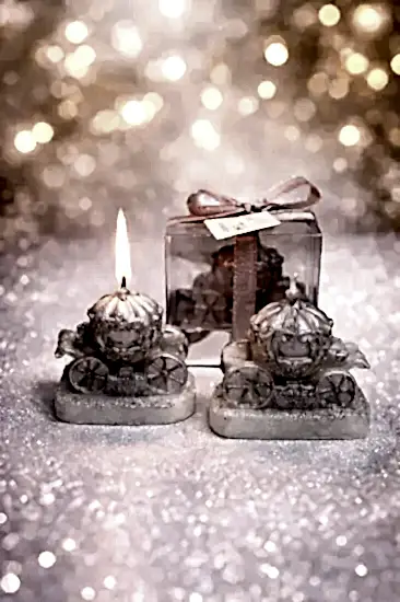 Sindirella Temalı Mum | Kişiye Özel Kutulu