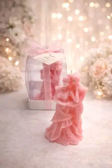 Gelin Damat Mum Model 2 |  Dekoratif Nikah Şekeri 