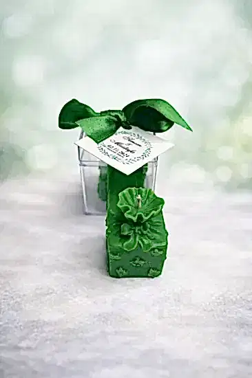 Mika Kutu Şeker Mum | Düğün, Nişan Hediyeliği