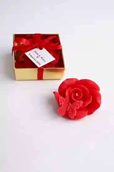 Kelebek Gül Mum | Dekoratif & Hediyelik Mum