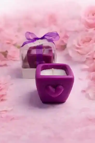 Kalpli Vazo Mum Nikah Şekeri | Özel Tasarım