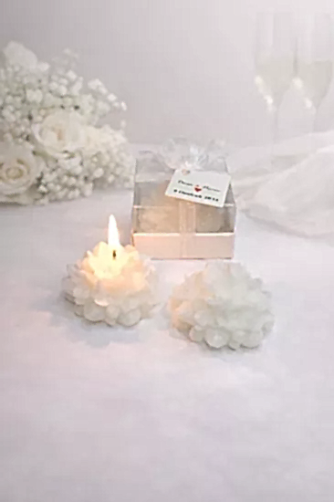 Ortanca Model 1 Mum Nikah Şekeri | Nikah Hediyesi