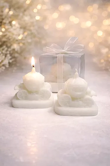 Sindirella Temalı Mum |  Nikah Şekeri Hediyesi