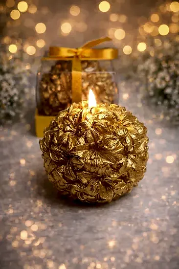 Lilyum Dekoratif Mum | Şık Ev & Masa Dekoru